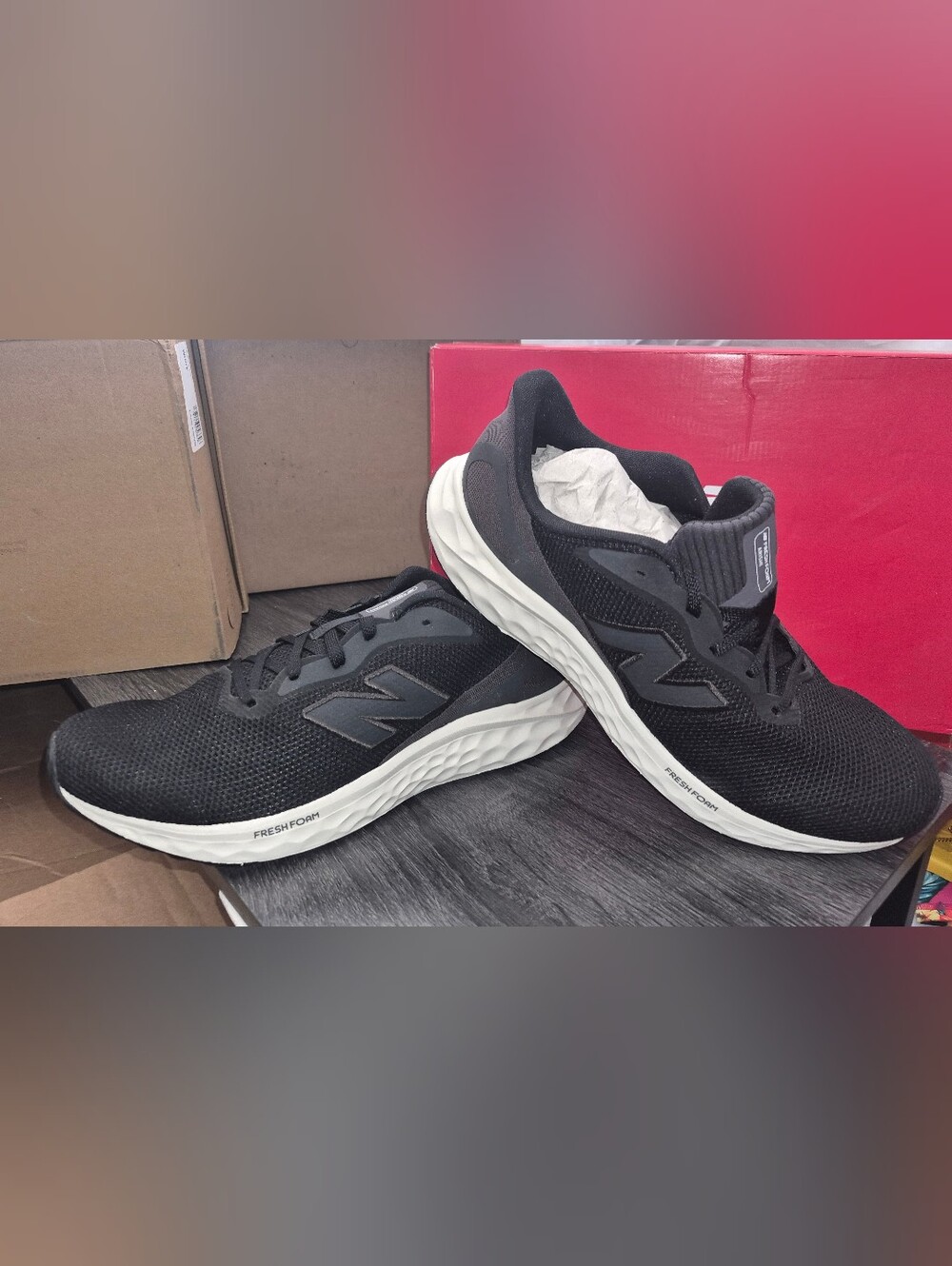 New Balance Men's Black Fresh Foam Running Shoes